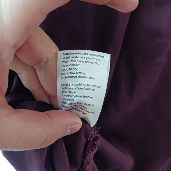 Purple/Maroon Embroidered shirt dress - Picture 3 of 8